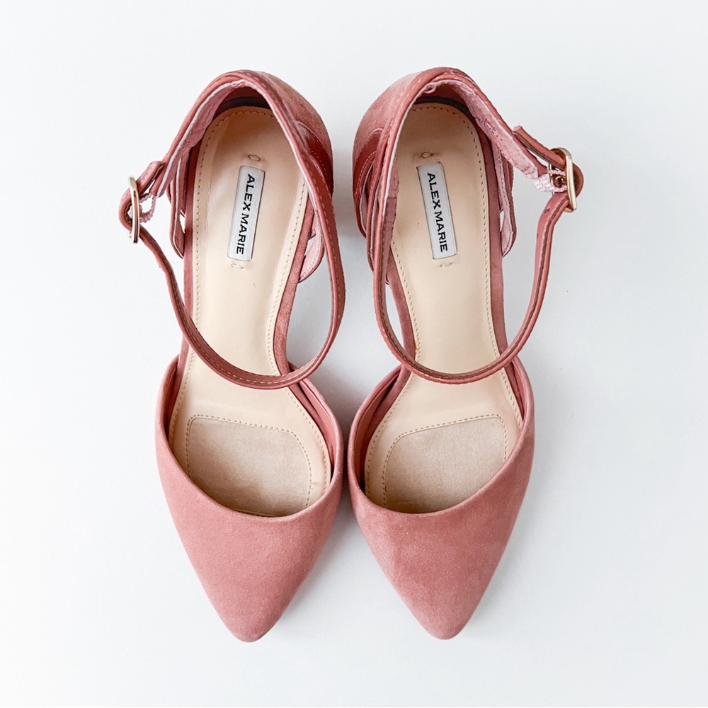 Alex Marie "blush" suede pumps. Like new.